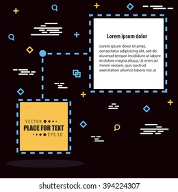 Abstract concept vector empty speech square quote text bubble. For web and mobile app isolated on background, illustration template design, creative presentation, business infographic social media.