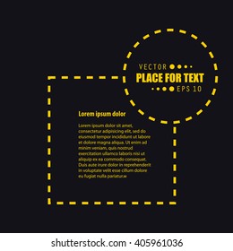 Abstract concept vector empty speech square quote text bubble. For web and mobile app isolated on background, illustration template design, creative presentation, business infographic social media.