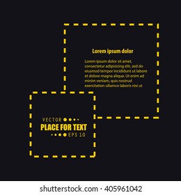Abstract concept vector empty speech square quote text bubble. For web and mobile app isolated on background, illustration template design, creative presentation, business infographic social media.