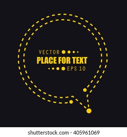 Abstract concept vector empty speech square quote text bubble. For web and mobile app isolated on background, illustration template design, creative presentation, business infographic social media.