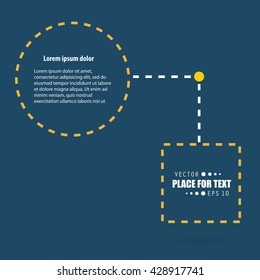 Abstract concept vector empty speech square quote text bubble. For web and mobile app isolated on background, illustration template design, creative presentation, business infographic social media.