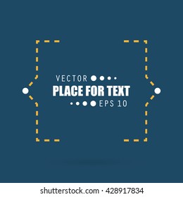 Abstract concept vector empty speech square quote text bubble. For web and mobile app isolated on background, illustration template design, creative presentation, business infographic social media.