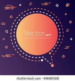 Abstract concept vector empty speech square quote text bubble. For web and mobile app isolated on background, illustration template design, creative presentation, business infographic social media.
