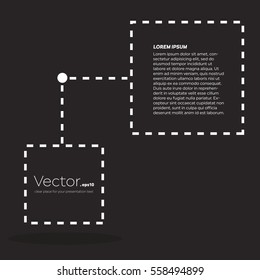 Abstract concept vector empty speech square quote text bubble. For web and mobile app isolated on background, illustration template design, creative presentation, business infographic social media.