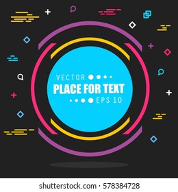 Abstract concept vector empty speech square quote text bubble. For web and mobile app isolated on background, illustration template design, creative presentation, business infographic social media.