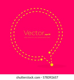 Abstract concept vector empty speech square quote text bubble. For web and mobile app isolated on background, illustration template design, creative presentation, business infographic social media.