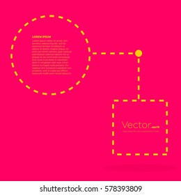 Abstract concept vector empty speech square quote text bubble. For web and mobile app isolated on background, illustration template design, creative presentation, business infographic social media.