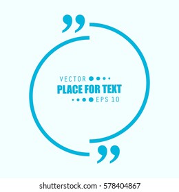 Abstract concept vector empty speech square quote text bubble. For web and mobile app isolated on background, illustration template design, creative presentation, business infographic social media.