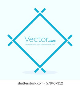 Abstract concept vector empty speech square quote text bubble. For web and mobile app isolated on background, illustration template design, creative presentation, business infographic social media.