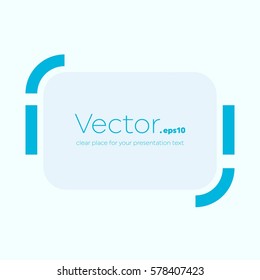 Abstract concept vector empty speech square quote text bubble. For web and mobile app isolated on background, illustration template design, creative presentation, business infographic social media.