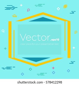 Abstract concept vector empty speech square quote text bubble. For web and mobile app isolated on background, illustration template design, creative presentation, business infographic social media.