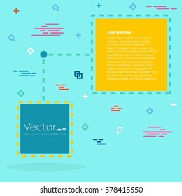 Abstract concept vector empty speech square quote text bubble. For web and mobile app isolated on background, illustration template design, creative presentation, business infographic social media.