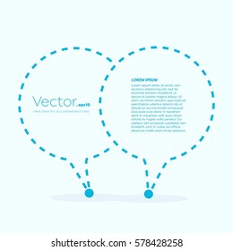 Abstract concept vector empty speech square quote text bubble. For web and mobile app isolated on background, illustration template design, creative presentation, business infographic social media.