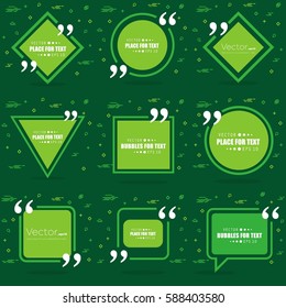 Abstract concept vector empty speech square quote text bubble. For web and mobile app isolated on background, illustration template design, creative presentation, business infographic social media.
