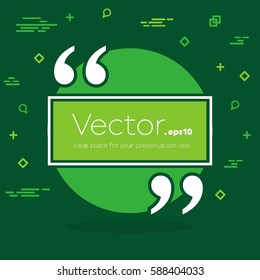 Abstract concept vector empty speech square quote text bubble. For web and mobile app isolated on background, illustration template design, creative presentation, business infographic social media.