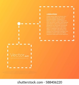 Abstract concept vector empty speech square quote text bubble. For web and mobile app isolated on background, illustration template design, creative presentation, business infographic social media.