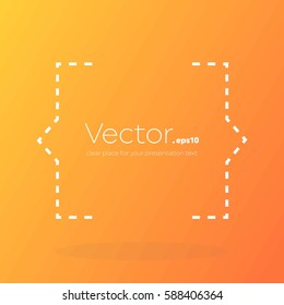 Abstract concept vector empty speech square quote text bubble. For web and mobile app isolated on background, illustration template design, creative presentation, business infographic social media.
