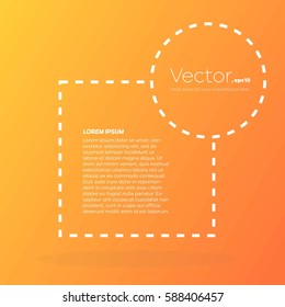 Abstract concept vector empty speech square quote text bubble. For web and mobile app isolated on background, illustration template design, creative presentation, business infographic social media.