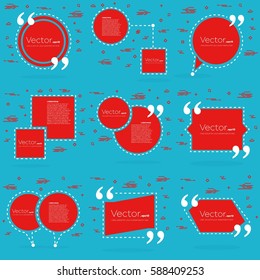 Abstract concept vector empty speech square quote text bubble. For web and mobile app isolated on background, illustration template design, creative presentation, business infographic social media.