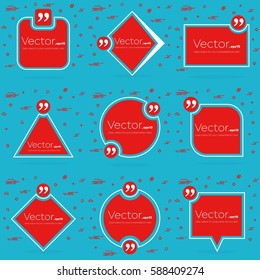 Abstract concept vector empty speech square quote text bubble. For web and mobile app isolated on background, illustration template design, creative presentation, business infographic social media.