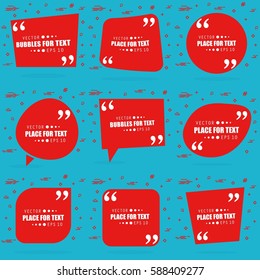 Abstract concept vector empty speech square quote text bubble. For web and mobile app isolated on background, illustration template design, creative presentation, business infographic social media.