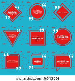 Abstract concept vector empty speech square quote text bubble. For web and mobile app isolated on background, illustration template design, creative presentation, business infographic social media.