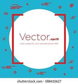 Abstract concept vector empty speech square quote text bubble. For web and mobile app isolated on background, illustration template design, creative presentation, business infographic social media.