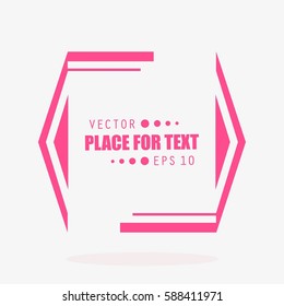 Abstract concept vector empty speech square quote text bubble. For web and mobile app isolated on background, illustration template design, creative presentation, business infographic social media.