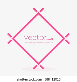 Abstract concept vector empty speech square quote text bubble. For web and mobile app isolated on background, illustration template design, creative presentation, business infographic social media.