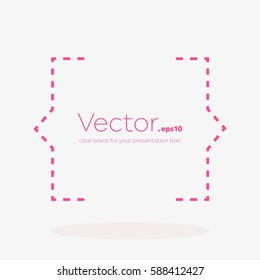 Abstract concept vector empty speech square quote text bubble. For web and mobile app isolated on background, illustration template design, creative presentation, business infographic social media.