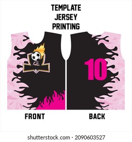 abstract concept vector jersey pattern template for printing or sublimation sports uniforms football volleyball basketball e-sports cycling and fishing