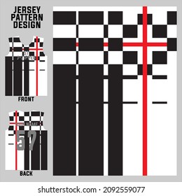 abstract concept vector jersey pattern template for printing or sublimation sports uniforms football volleyball basketball e-sports cycling and fishing