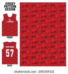 abstract concept vector jersey pattern template for printing or sublimation sports uniforms football volleyball basketball e-sports cycling and fishing