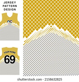 Abstract concept vector jersey pattern template for printing or sublimation sports uniforms football, volleyball, basketball, e-sports, cycling and fishing. Free Vector.