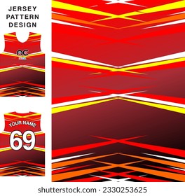 Abstract concept vector jersey pattern template for printing or sublimation sports uniforms football volleyball basketball e-sports cycling and fishing Free Vector.