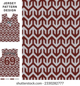 Abstract concept vector jersey pattern template for printing or sublimation sports uniforms football volleyball basketball e-sports cycling and fishing Free Vector.
