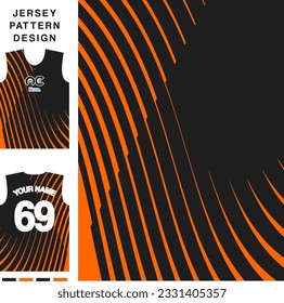 Abstract concept vector jersey pattern template for printing or sublimation sports uniforms football volleyball basketball e-sports cycling and fishing Free Vector.