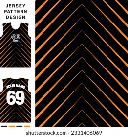 Abstract concept vector jersey pattern template for printing or sublimation sports uniforms football volleyball basketball e-sports cycling and fishing Free Vector.