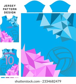 Abstract concept vector jersey pattern template for printing or sublimation sports uniforms football volleyball basketball e-sports cycling and fishing Free Vector.