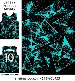 Abstract concept vector jersey pattern template for printing or sublimation sports uniforms football volleyball basketball e-sports cycling and fishing Free Vector.