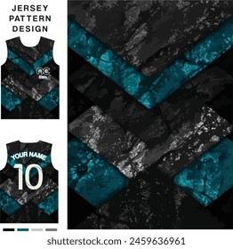 Abstract concept vector jersey pattern template for printing or sublimation sports uniforms football volleyball basketball e-sports cycling and fishing Free Vector.