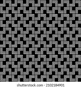 Resumen del concepto vector monocromo patrón geométrico. Fondo mínimo blanco y negro. Plantilla creativa de ilustración. Una textura elegante y sin inconvenientes. Para papel tapiz, superficie, diseño web, textil, etc.