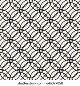Abstract concept vector monochrome geometric pattern. Black and white minimal background. Creative illustration template. Seamless stylish texture. For wallpaper, surface, web design, textile, decor.
