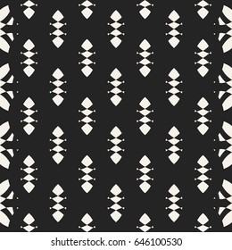 Abstract concept vector monochrome geometric pattern. Black and white minimal background. Creative illustration template. Seamless stylish texture. For wallpaper, surface, web design, textile, decor.
