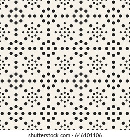 Abstract concept vector monochrome geometric pattern. Black and white minimal background. Creative illustration template. Seamless stylish texture. For wallpaper, surface, web design, textile, decor.