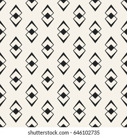 Abstract concept vector monochrome geometric pattern. Black and white minimal background. Creative illustration template. Seamless stylish texture. For wallpaper, surface, web design, textile, decor.