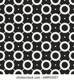 Abstract concept vector monochrome geometric pattern. Black and white minimal background. Creative illustration template. Seamless stylish texture. For wallpaper, surface, web design, textile, decor.