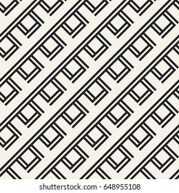 Abstract concept vector monochrome geometric pattern. Black and white minimal background. Creative illustration template. Seamless stylish texture. For wallpaper, surface, web design, textile, decor.