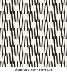 Abstract concept vector monochrome geometric pattern. Black and white minimal background. Creative illustration template. Seamless stylish texture. For wallpaper, surface, web design, textile, decor.