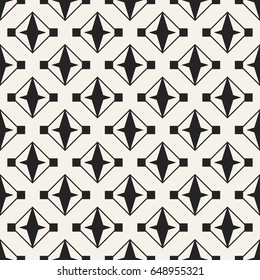 Abstract concept vector monochrome geometric pattern. Black and white minimal background. Creative illustration template. Seamless stylish texture. For wallpaper, surface, web design, textile, decor.